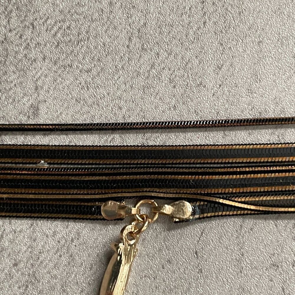 NIB Free People Hand Chain Bronze Gold Multi-Strand Finger to Wrist Boho RARE - Picture 4 of 10